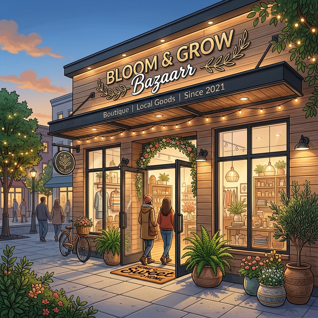 Local Shop Mockup